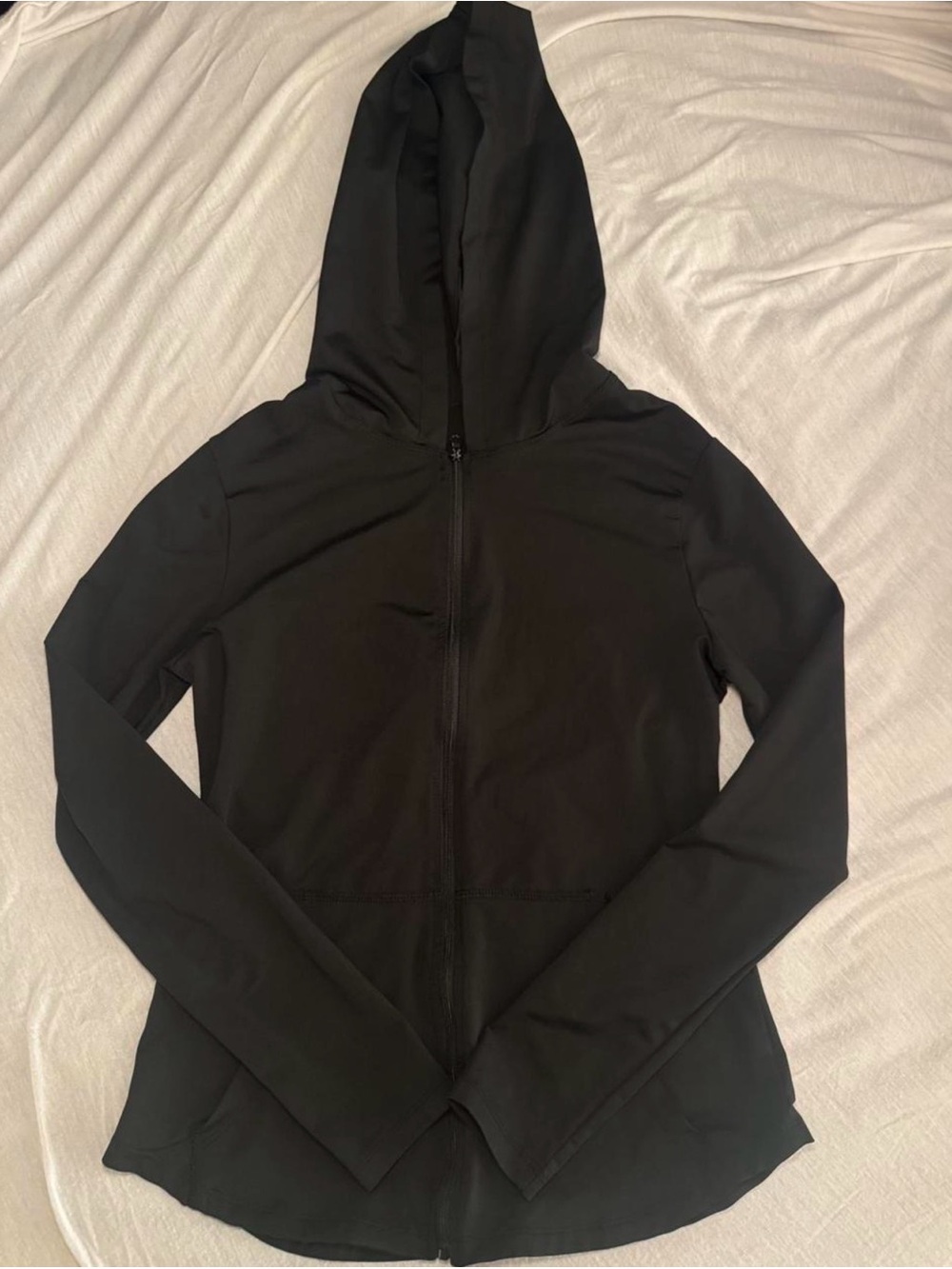 Classic Black Zip Hoodie with Hood